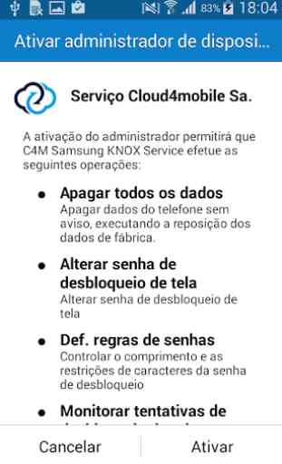 cloud4mobile - Serviço Samsung 1