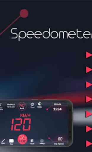 digital velocidade ometer- GPS odômetro aplicativo 1