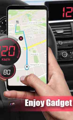 digital velocidade ometer- GPS odômetro aplicativo 3