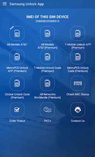 Free Unlock Samsung Mobile SIM 1