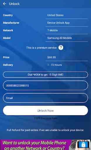 Free Unlock Samsung Mobile SIM 4