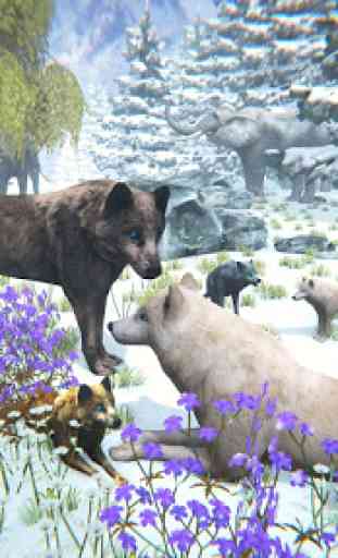 Lobo ártico Familiares Simulator: Jogos dos animai 1