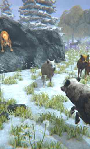 Lobo ártico Familiares Simulator: Jogos dos animai 3