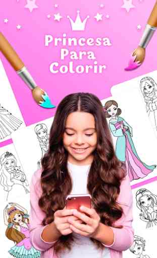Princesa Para Colorir 1