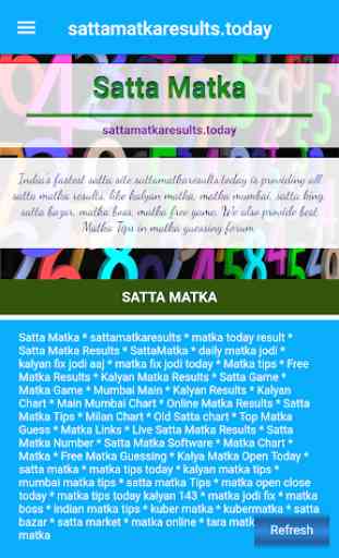 Satta Matka Results Today 1