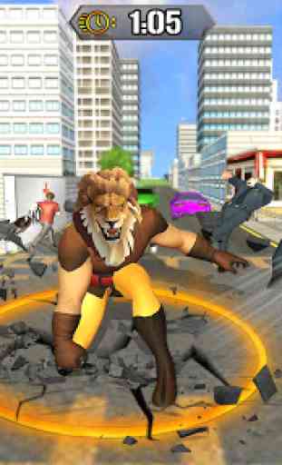 Scary Lion Crime City Attack 2