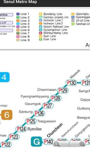 Seoul Metro Lines Map 2019 (Offline) 2