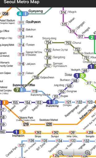 Seoul Metro Lines Map 2019 (Offline) 3