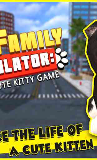 Simulador de família de gato: kitty jogo 3