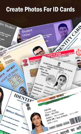 Tamanho do passaporte indiano Foto Visa Pan Aadhar 3