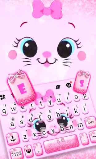 Tema Keyboard Kitty Smile 2