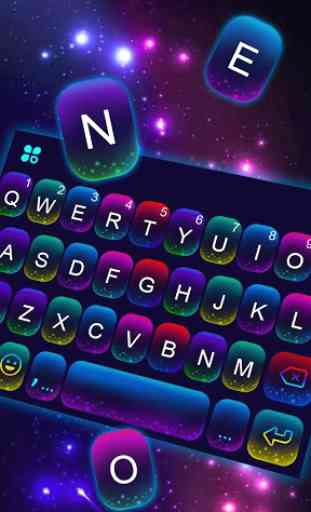 Tema Keyboard Twinkle Neon 1