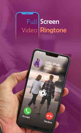 Toque de vídeo em tela cheia: Color Phone Flash 1