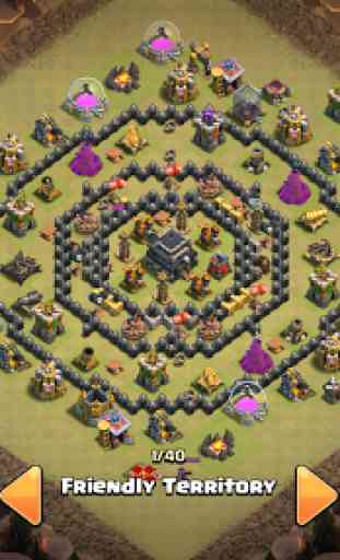 War layouts for Clash of Clans 2