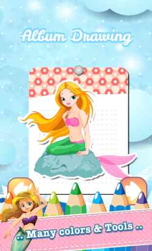 Mermaid Colorir jogos crianças de 7 anos 1