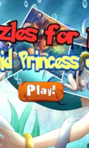 Mermaid Princesa Jigsaw - jogo Aprendendo o divertimento 1