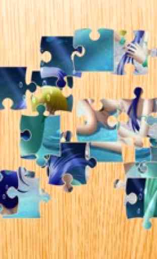 Mermaid Princesa Jigsaw - jogo Aprendendo o divertimento 4