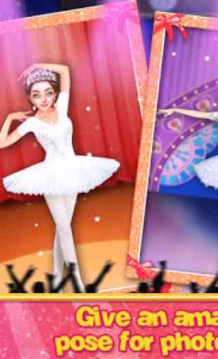 Beautiful Ballerina Girl Salon Stylish Dressup 4