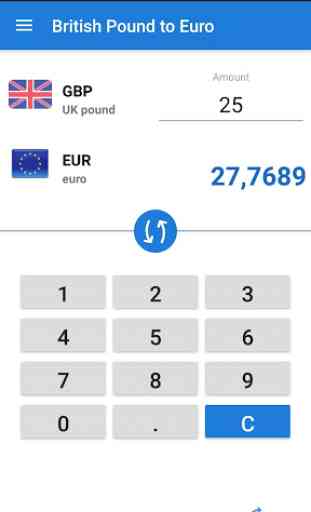 British pound to Euro  / GBP to EUR Converter 3