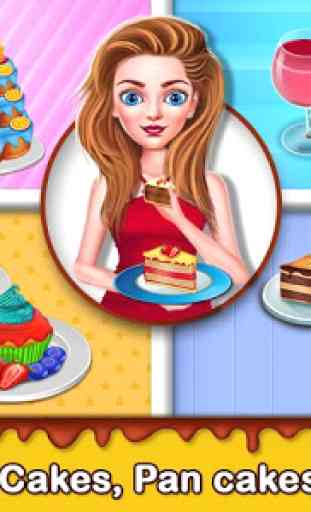 Cake Shop Cafe Pastries & Waffles cooking Game 4