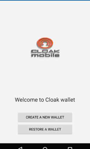 Cloak Wallet 1