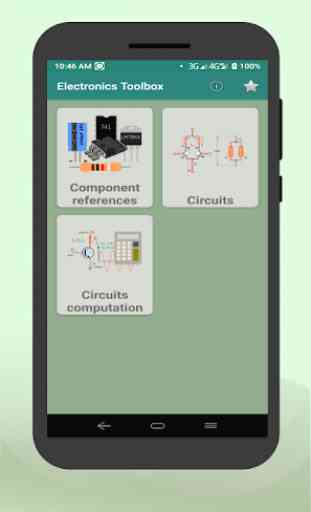 Componentes eletrônicos e calculadora de circuitos 1