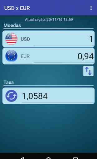 Conversor Dólar EUA Euro 1
