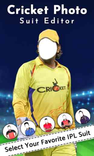 Cricket Photo Suit IPL Lover 1