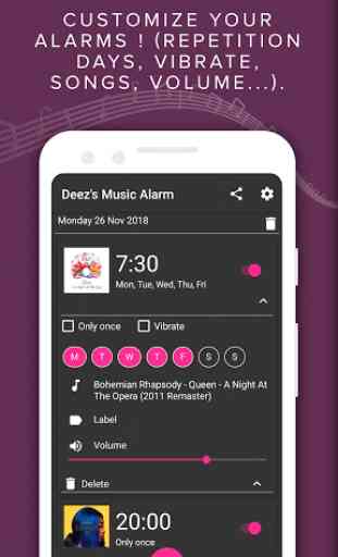 Deez’s Music Alarm – Música gratuita para acordar 1