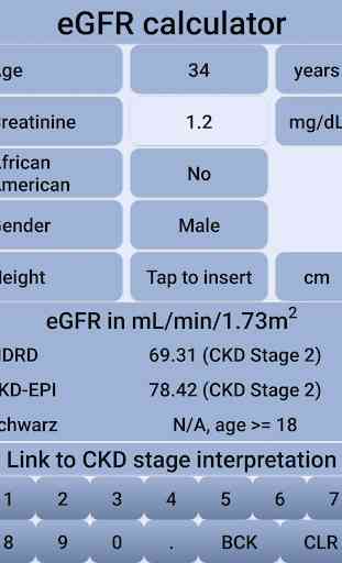 Estimated Glomerular Filtration Rate (EGFR) 1