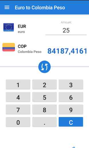 Euro to Colombian peso / EUR to COP Converter 1
