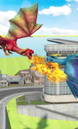 Flying Dragon Clash Simulator: Arqueiros VS Dragõe 2
