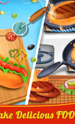 Food Court Cooking Game - Crazy Chef’s Restaurant 2