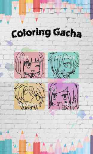 Gacha Coloring Book 1