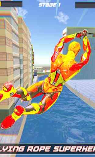 herói corda robô voador - cidade vegas crime 4