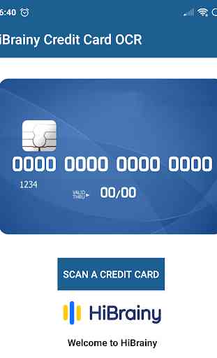 HiBrainy Credit Card OCR(ّfree) 1