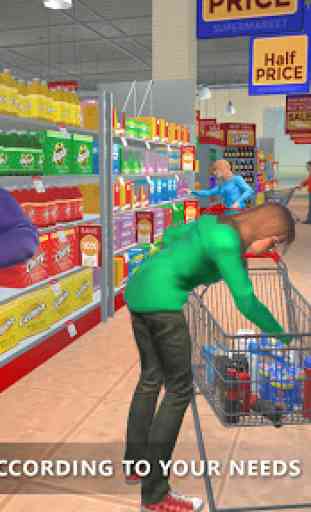 Jogo Virtual Supermercado Grocery Caixa família 3D 1