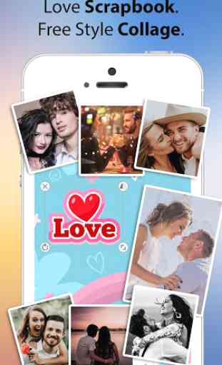 Love Photo - quadro de amor, colagem, cartão 4