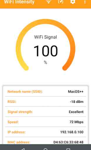Medidor de intensidade do sinal WiFi 1