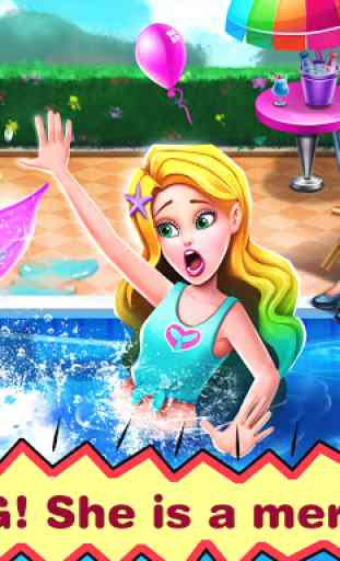 Mermaid's Secret 17: Crise da piscina de verão 4