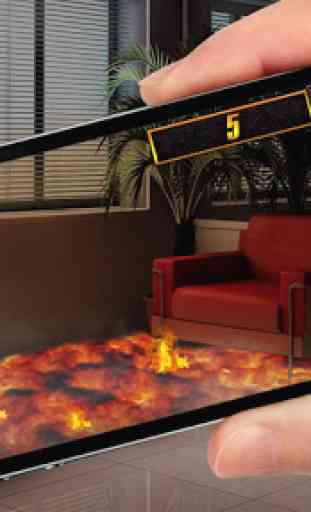 O piso é de Lava Casa Simulator 2