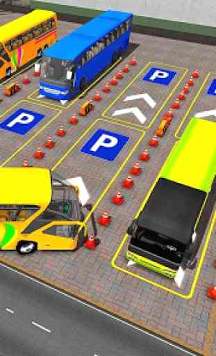 ônibus dirigindo jogo de simulador de estaciona 3D 2