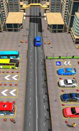ônibus dirigindo jogo de simulador de estaciona 3D 4