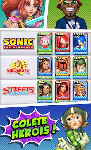 SEGA Heroes: Jogos de RPG Match 3 com Sonic 4