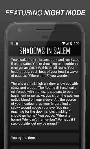 Shadows In Salem: A Text-Based Choices RPG 4