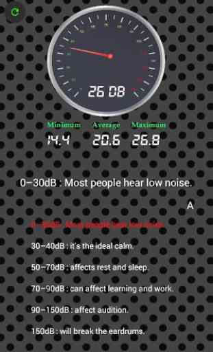 Sound Meter:decibel meter,whisper & noise detector 3