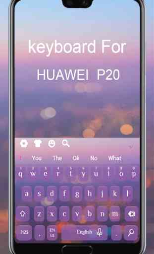 Teclado Roxo Para Huawei P20 1