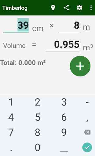 Timberlog - calculadora de volume de madeira 1