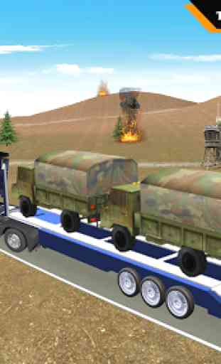 Transporte de caminhão de carga do exército 4