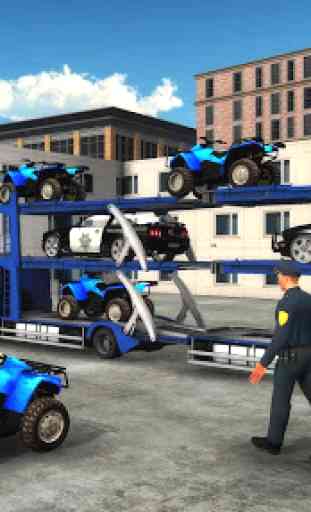 US Police ATV Quad Bike Plane Transport Game 1